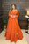 New orange Maxi Anarkali Suit -MF-496